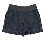 Belvarantoria2 elegant leather Shorts side view