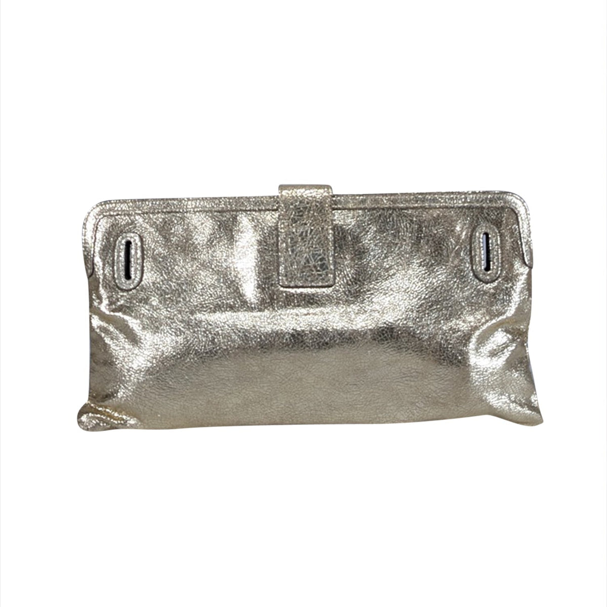 Auremantine3 elegant leather Clutch back view