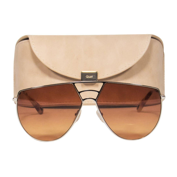 Aelvantis elegant leather Sunglasses side view