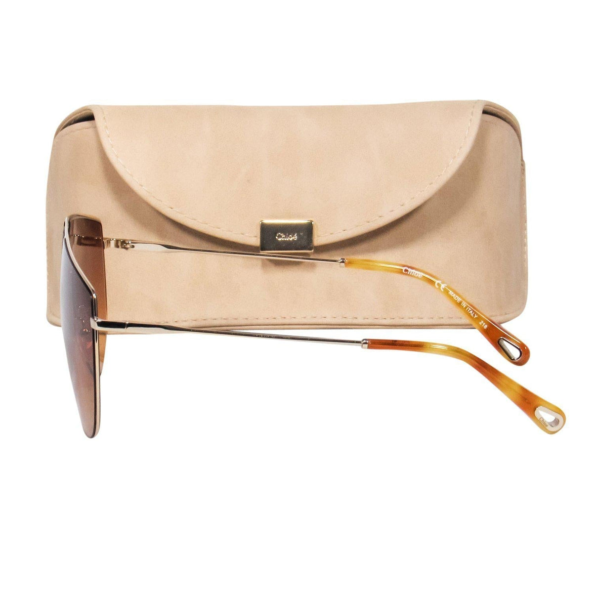 Aelvantis elegant leather Sunglasses back view