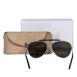 Zelvantoria elegant leather Sunglasses interior detail