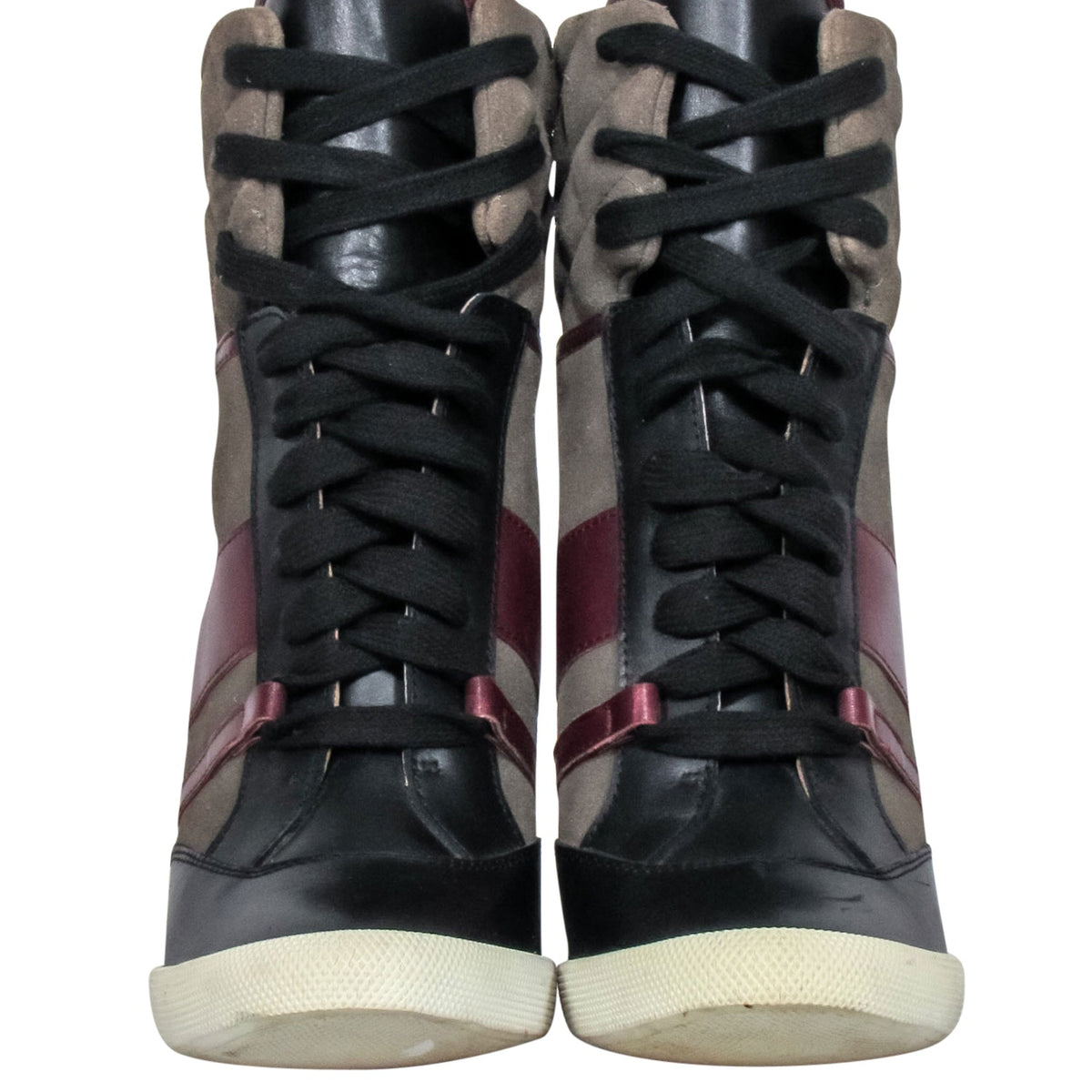 Zelventoria elegant leather Wedge Heel side view