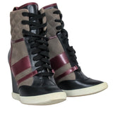 Zelventoria elegant leather Wedge Heel