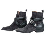 Chloe authentic luxury boot Grey suede craftsmanship