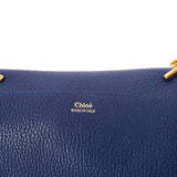 Side view of Chloe handbag Blue premium designer bag