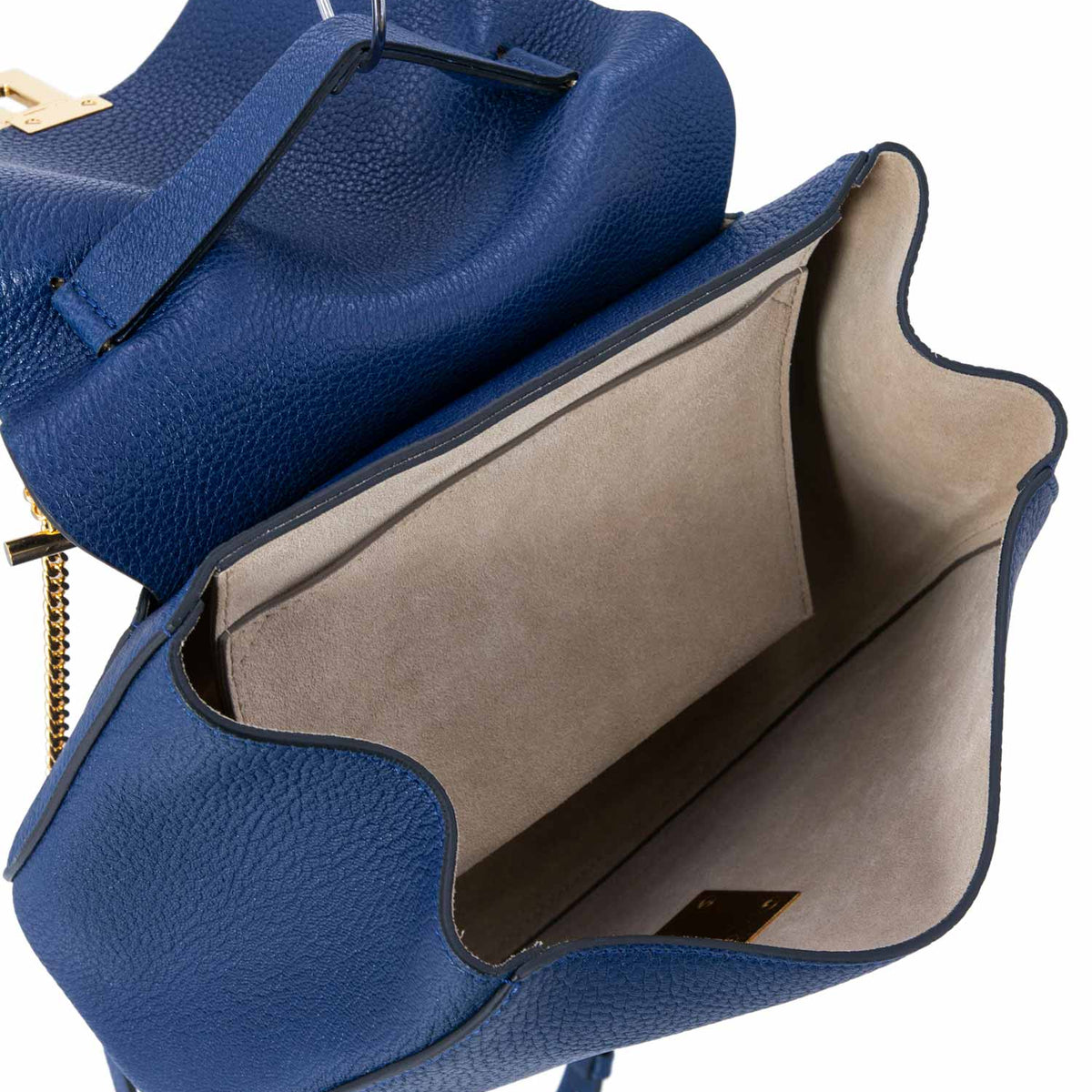 Chloe designer handbag leather closeup detail