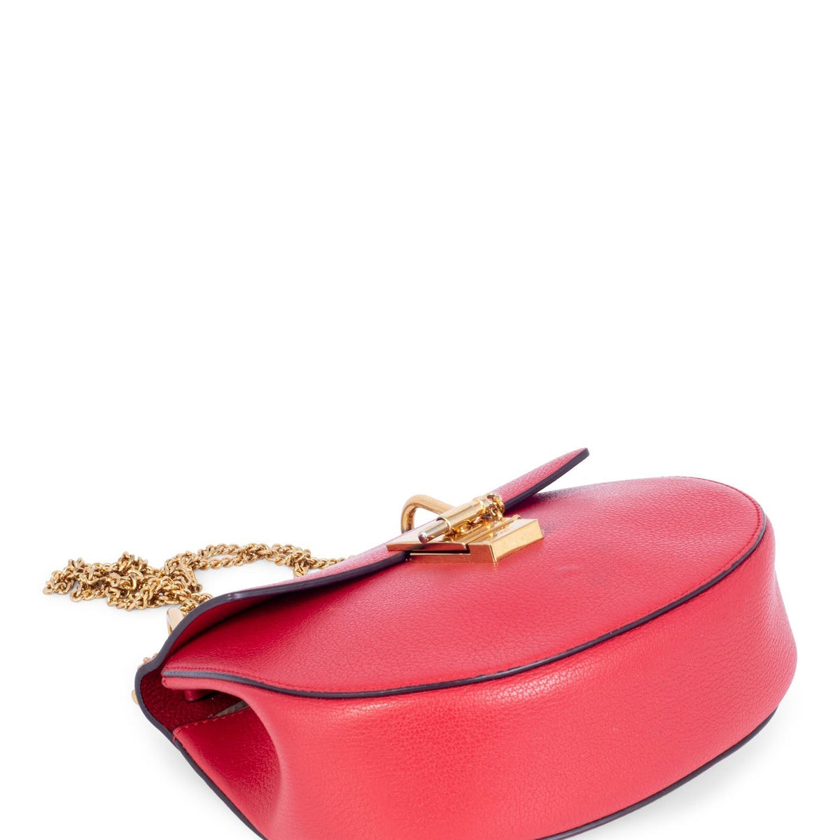 Chloe women's handbag Red luxury designer leather