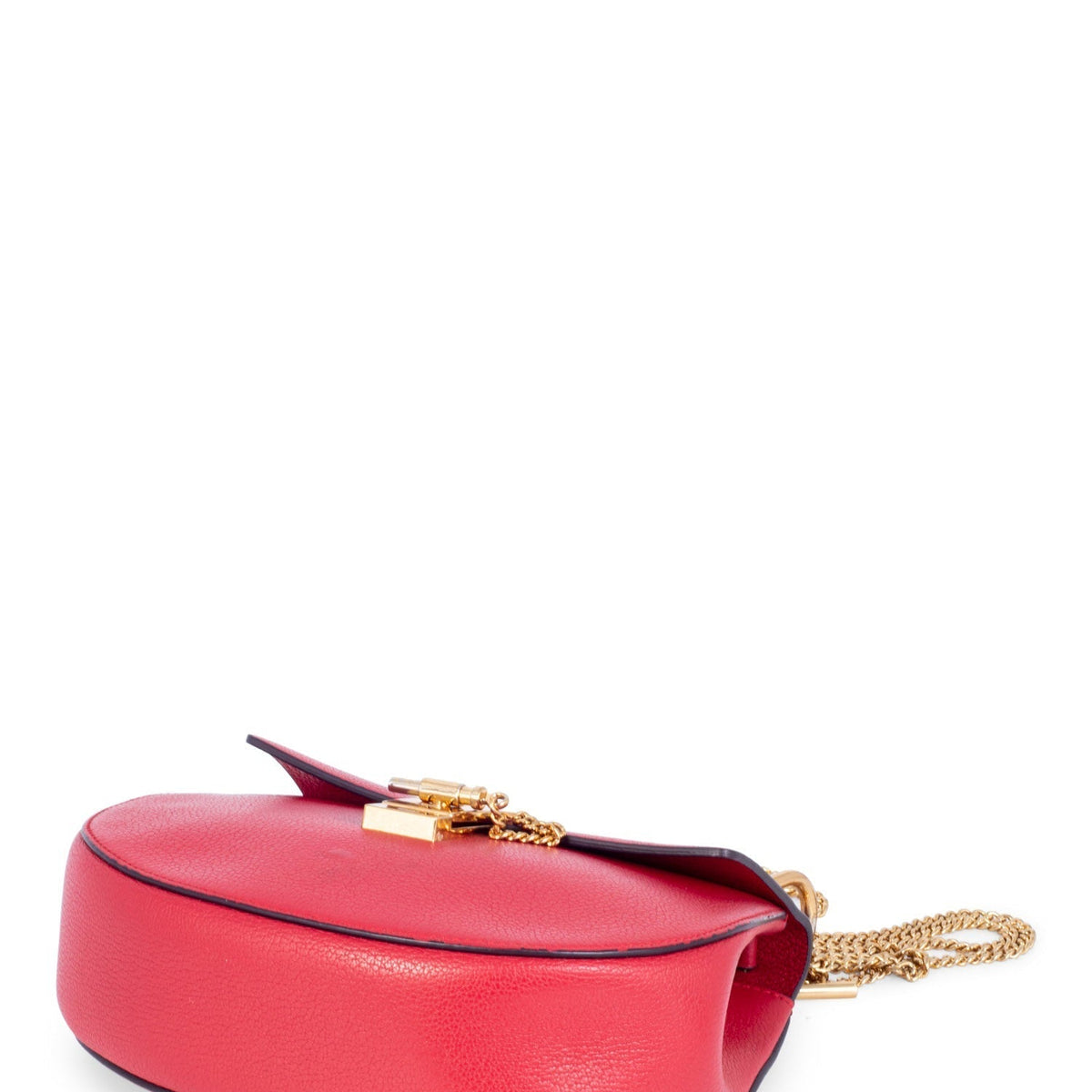 Side view of Chloe handbag Red premium designer bag