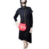 Aurentis elegant leather Handbag top view