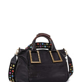 Chloe authentic luxury handbag Black leather craftsmanship