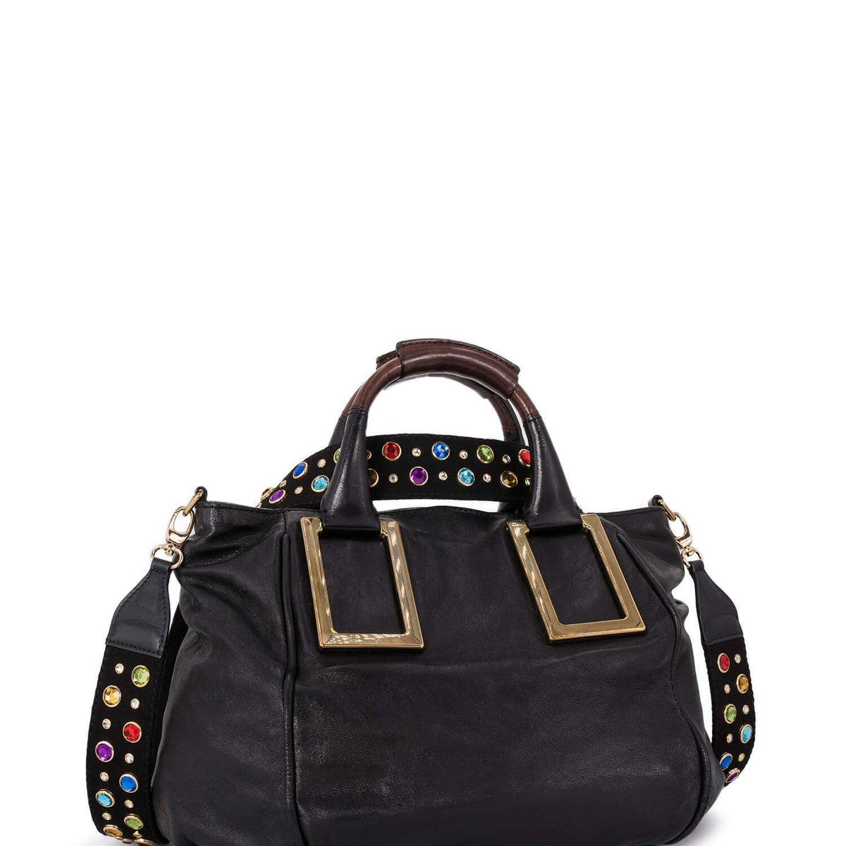 Zirventis elegant leather Handbag back view