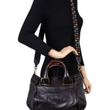 Zirventis elegant leather Handbag angled view