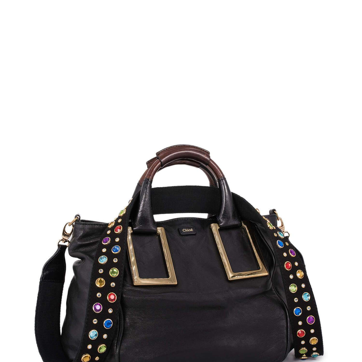 Chloe women's handbag Black luxury designer leather