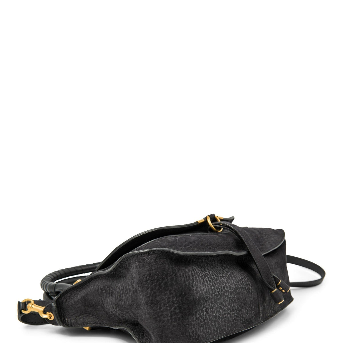 Side view of Chloe handbag Black premium designer bag