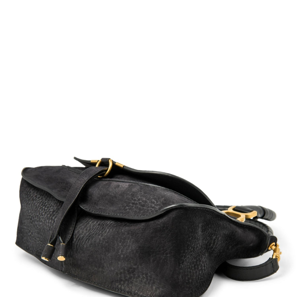 Chloe authentic luxury handbag Black leather craftsmanship