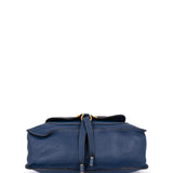Chloe authentic luxury handbag Blue leather craftsmanship