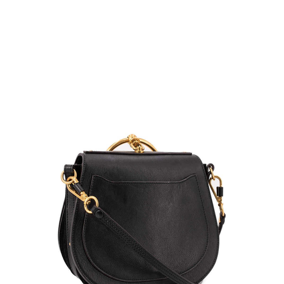 Velventis elegant leather Handbag side view