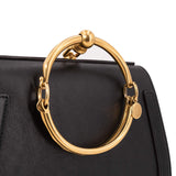 Chloe authentic luxury handbag Black leather craftsmanship