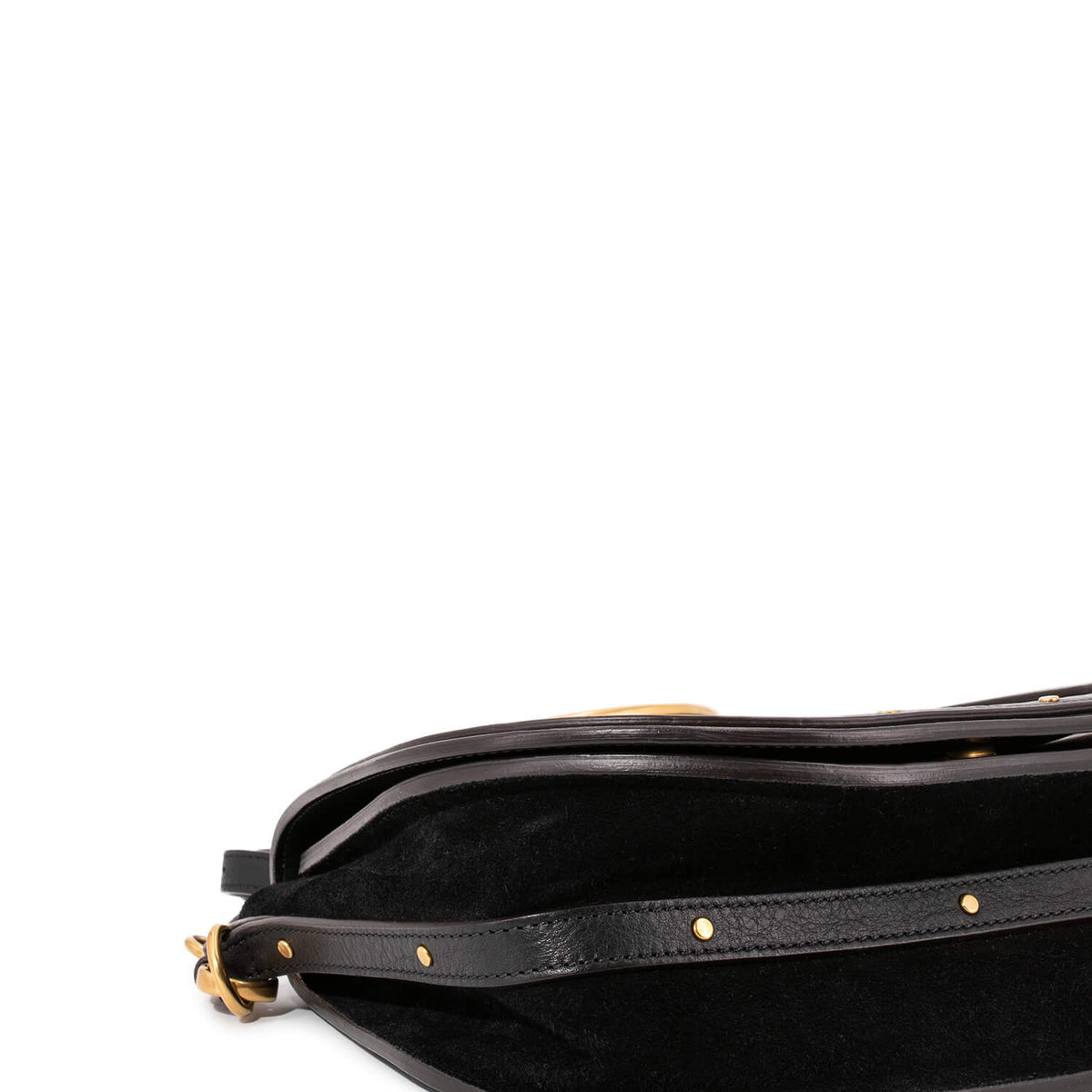 Velventis elegant leather Handbag top view