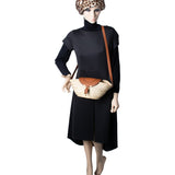 Side view of Chloe handbag Brown premium designer bag