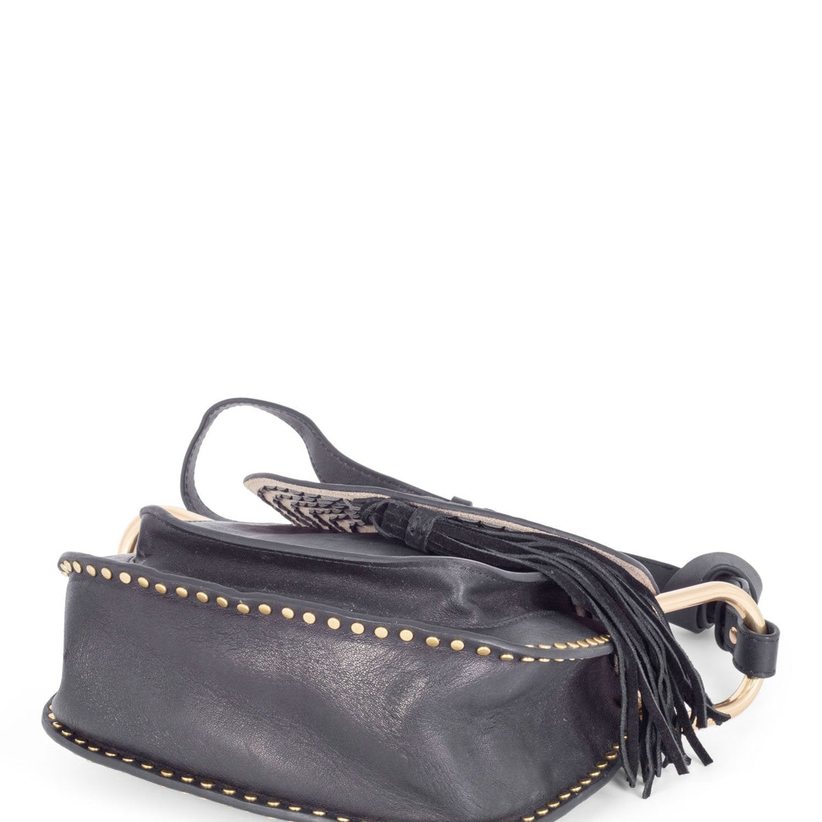 Side view of Chloe handbag Black premium designer bag