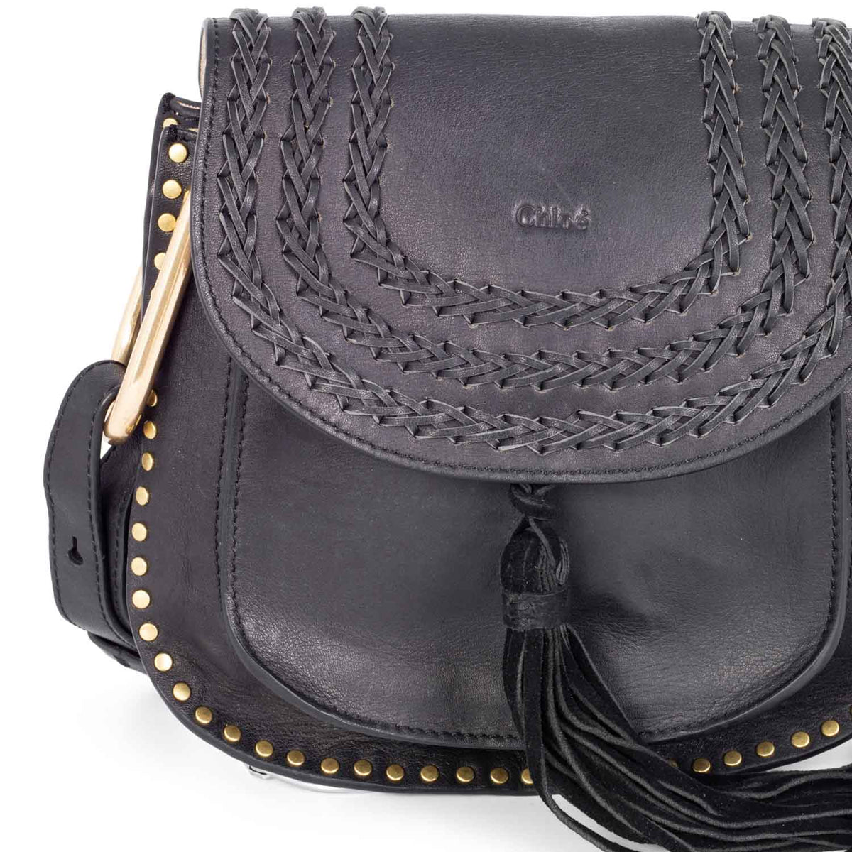 Chloe designer handbag leather closeup detail