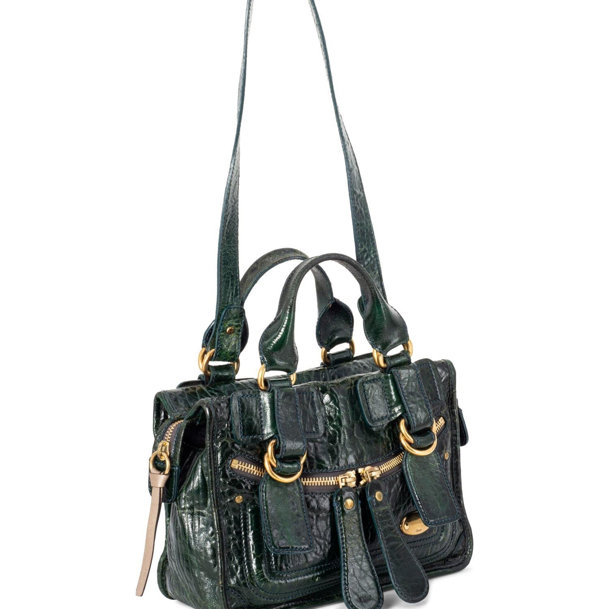 Forventis elegant leather Handbag flat lay view