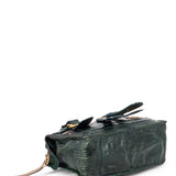 Chloe authentic luxury handbag Green leather craftsmanship