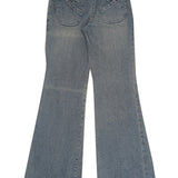Auremantoria2 elegant leather Jeans side view