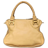 Celvantis elegant leather Satchel back view