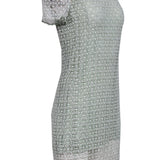 Side view of Chloe dress Red premium designer bag