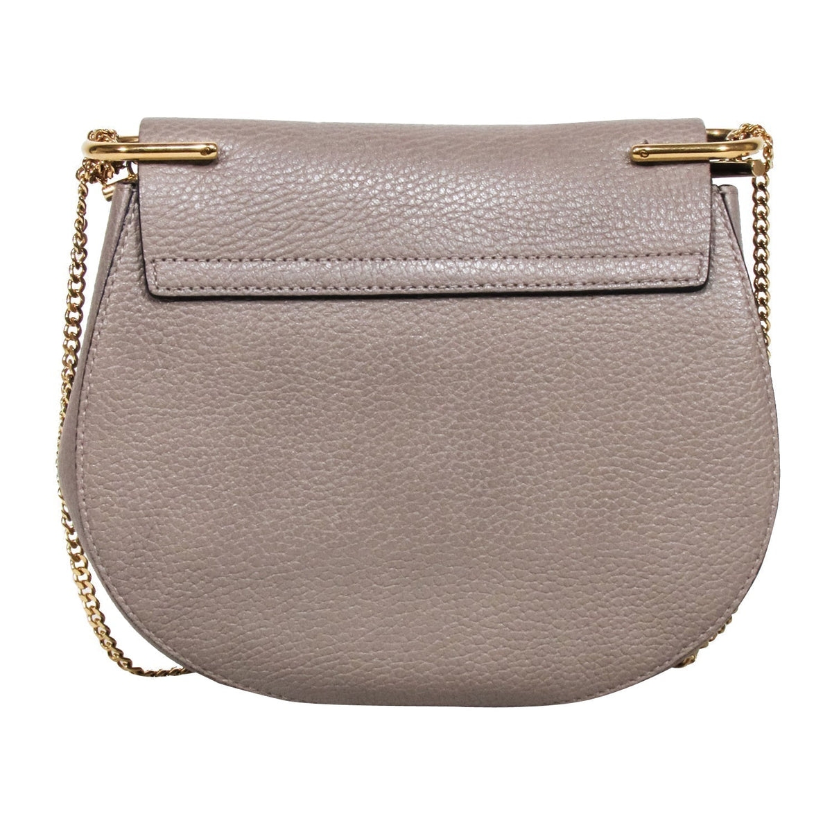 Chloe authentic luxury shoulder bag Grey leather craftsmanship