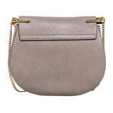 Chloe authentic luxury shoulder bag Grey leather craftsmanship