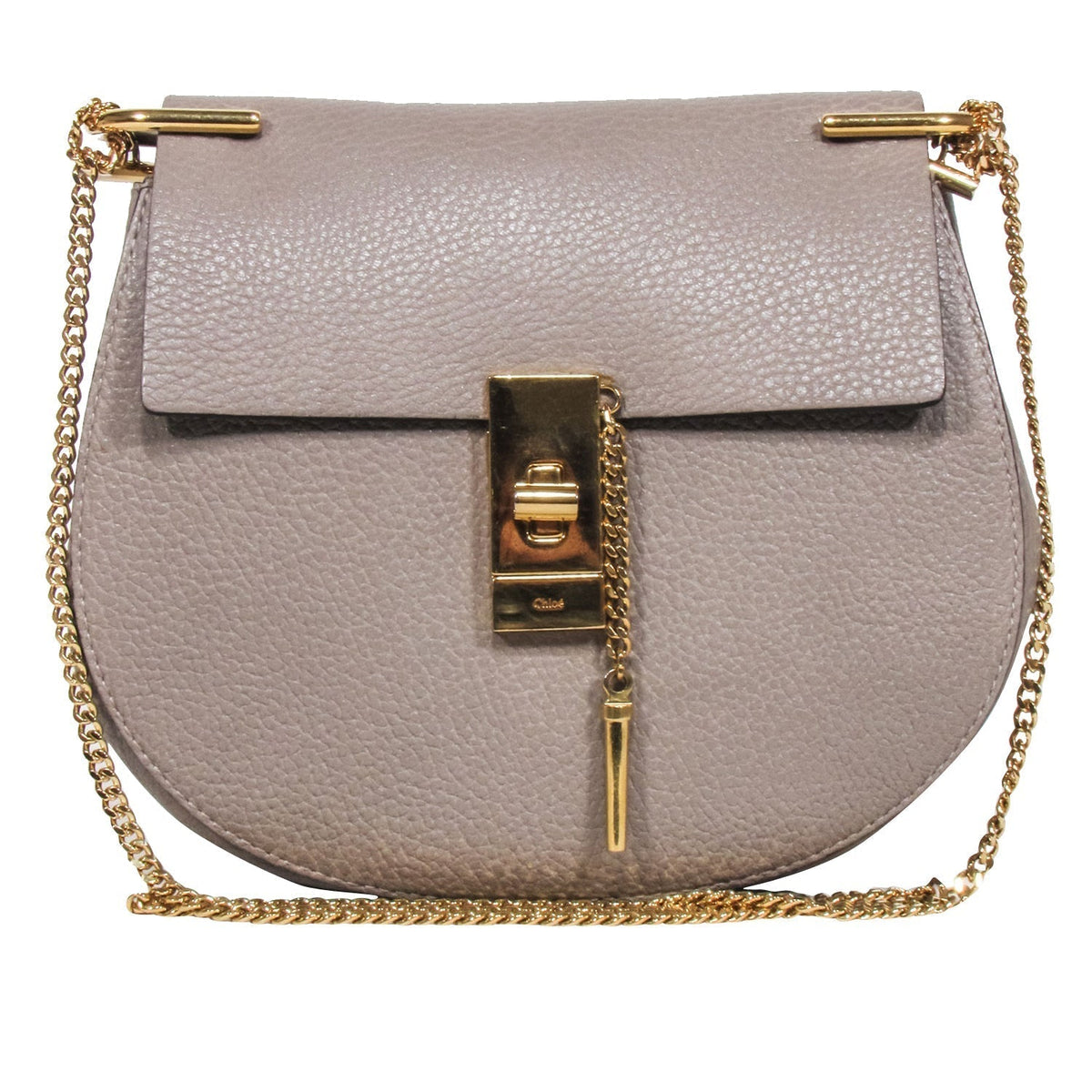 Chloe women's shoulder bag Grey luxury designer leather