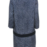 Chloe authentic luxury dress Blue leather craftsmanship