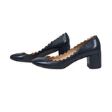 Belvarantinia elegant leather Pump Heel back view