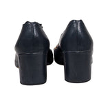 Chloe designer pump leather closeup detail