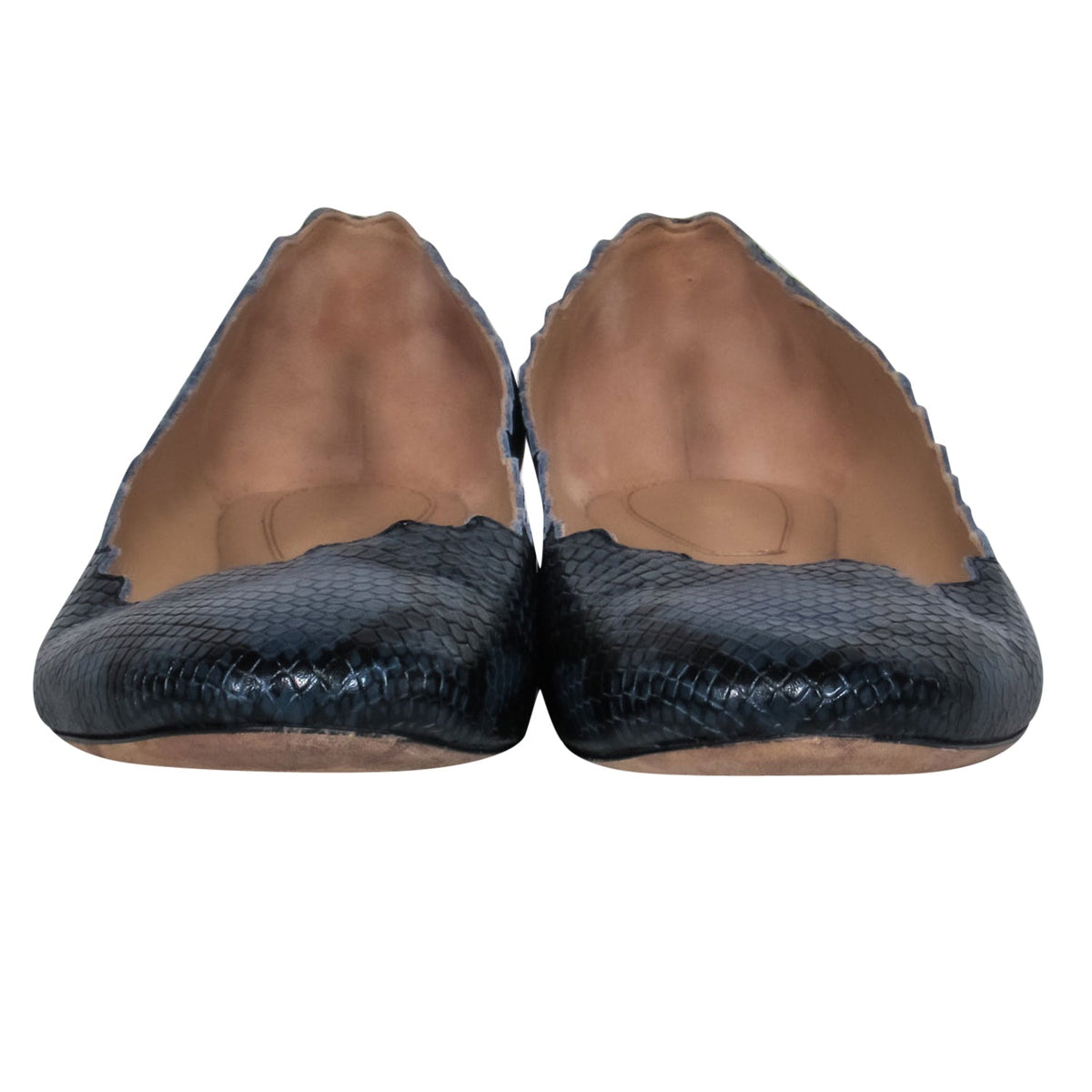 Sorvantoria elegant leather Ballet Flat side view