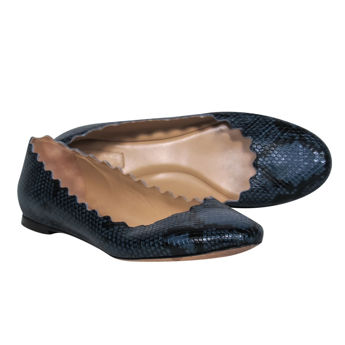 Chloe women's flat Red luxury designer leather