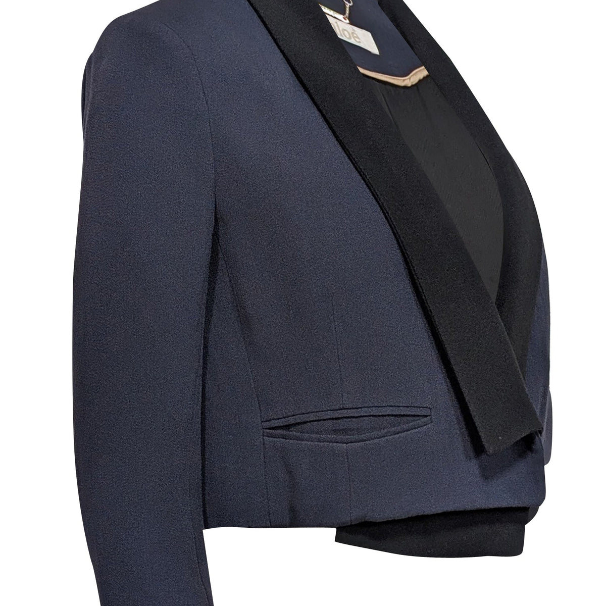 Auremantine2 elegant leather Blazer side view
