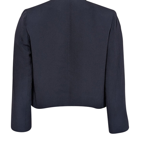 Auremantine2 elegant leather Blazer back view