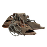 Wolvantis elegant leather Wedge Heel