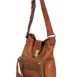 Sorvantine2 elegant leather Shoulder Bag side view