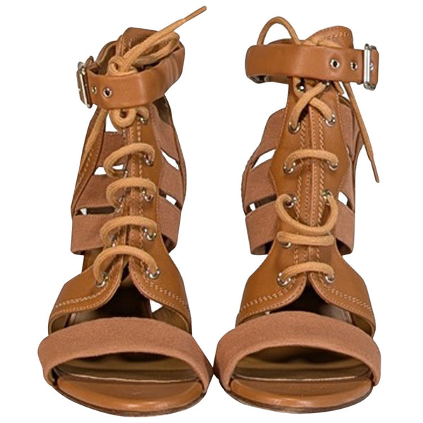 Aureventoria elegant leather Strappy Pump