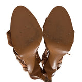 Chloe designer pump leather closeup detail