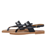Side view of Chloe sandal Black premium designer bag