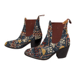 Belvarantine2 elegant leather Ankle Boot back view