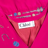 Side view of Chloe handbag Pink premium designer bag