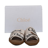 Crisvaloria4 elegant leather Slide Sandal side view