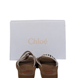 Crisvaloria4 elegant leather Slide Sandal interior detail